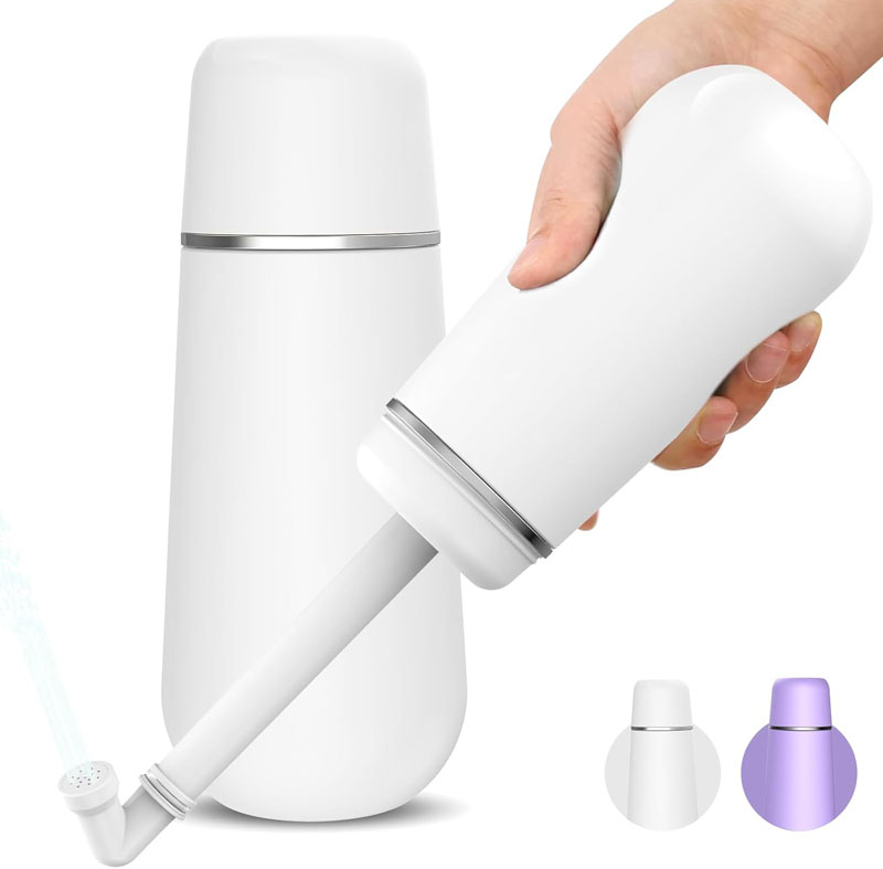 旅行用便携式坐便器-产后护理用-400ml旅行坐便器-13oz男女手持式喷雾器，大容量个人卫生清洁瓶
